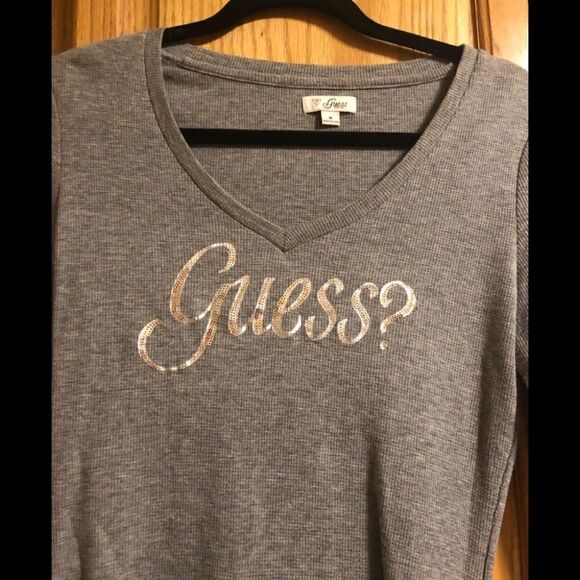 Vintage Grey Guess Top - Picture 1 of 4